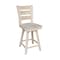 International Concepts Tuscany Counter Height Stool, with Swivel, 24" Seat Height, Unfinished S-292SW - alternate 4